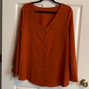 Burnt Orange Blouse